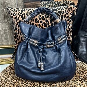 Michael Kors Navy Shoulder Bag